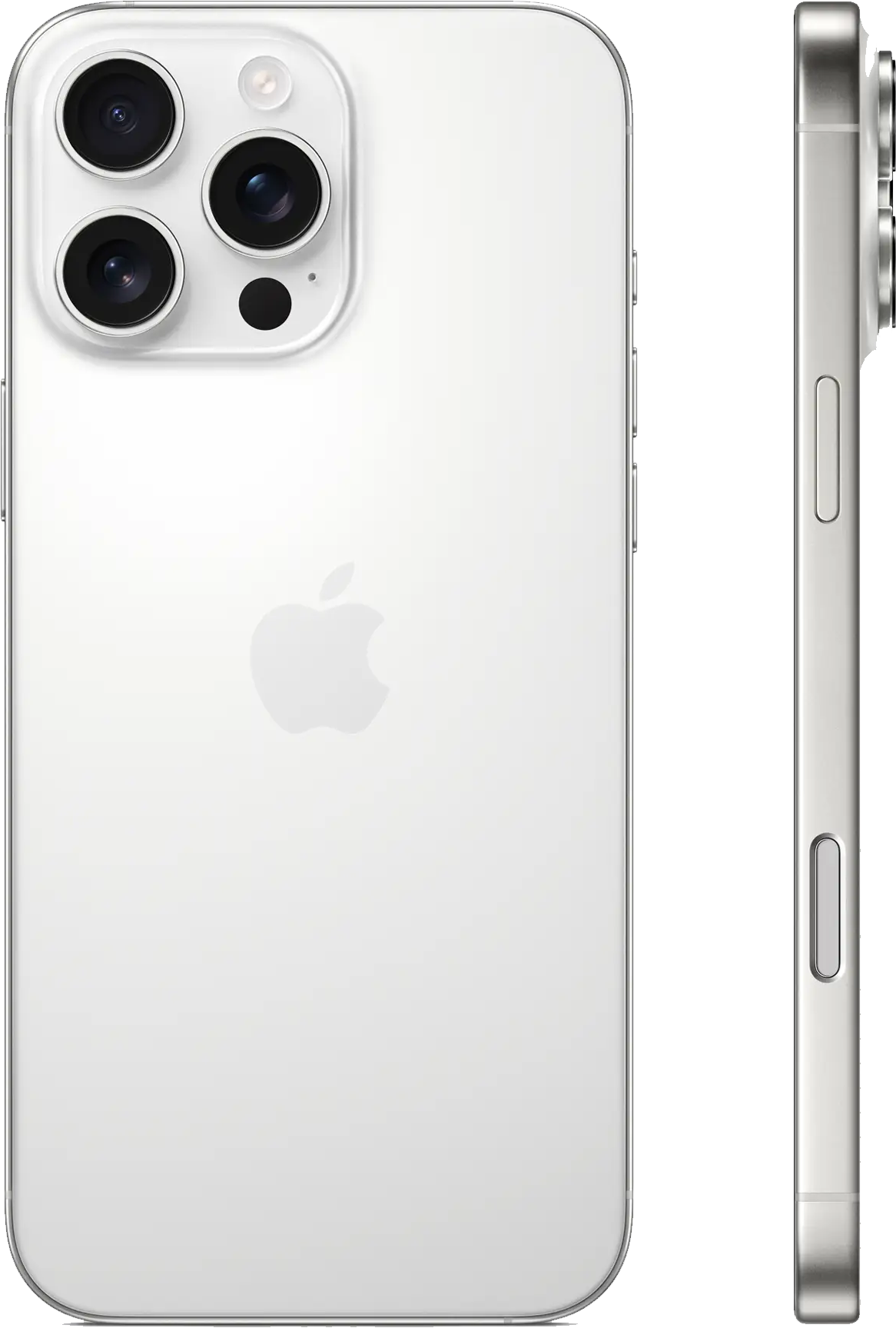 Apple iPhone 16 Pro Max white Titanium side
