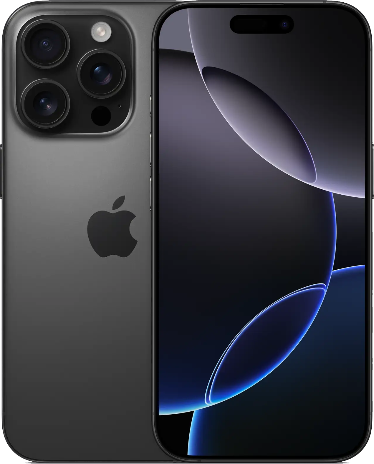 Apple iPhone 16 Pro Black Titanium front