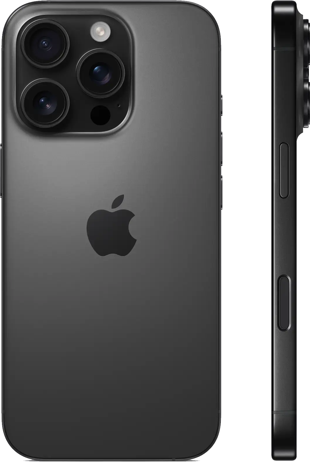 Apple iPhone 16 Pro Black Titanium side