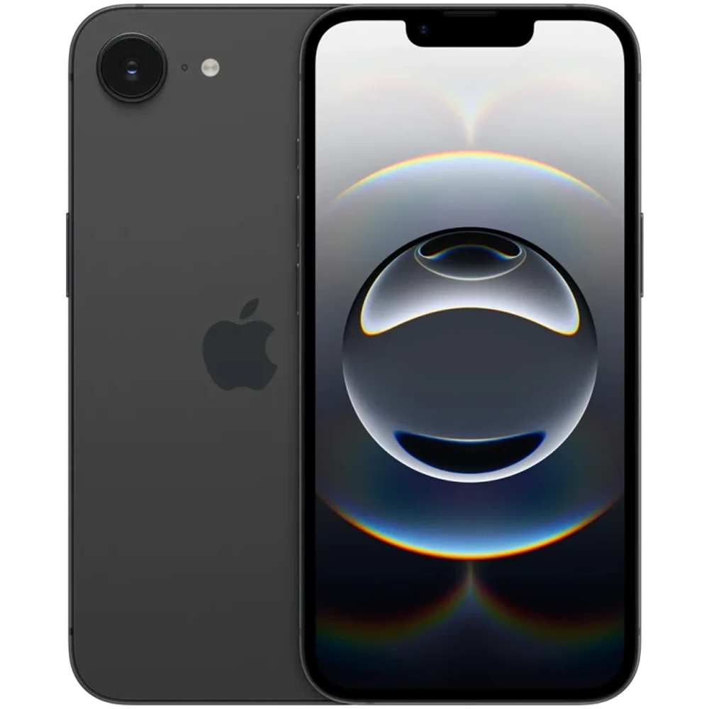 Apple iPhone 16e black front