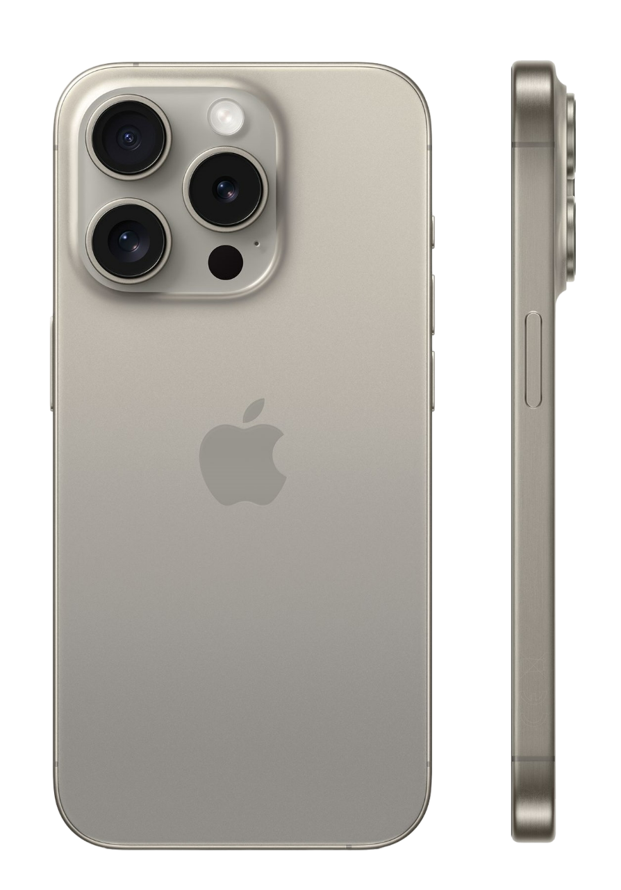 Apple iPhone 15 Pro Max Natural Side