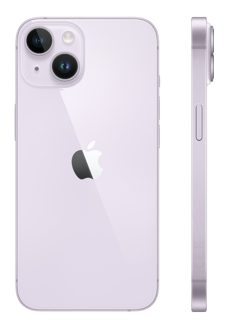 Apple iPhone 14 Plus Purple Side