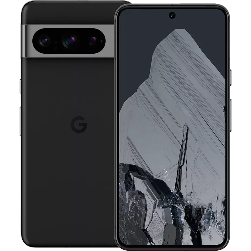 Google Pixel 8 obsidian front
