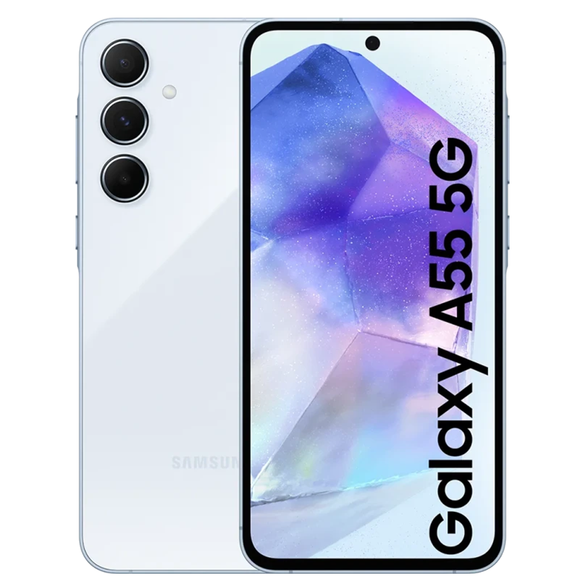 Samsung Galaxy A55 5G Awesome Ice Blue front